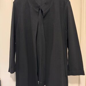 Eileen Fisher Classic Black Knit Jacket